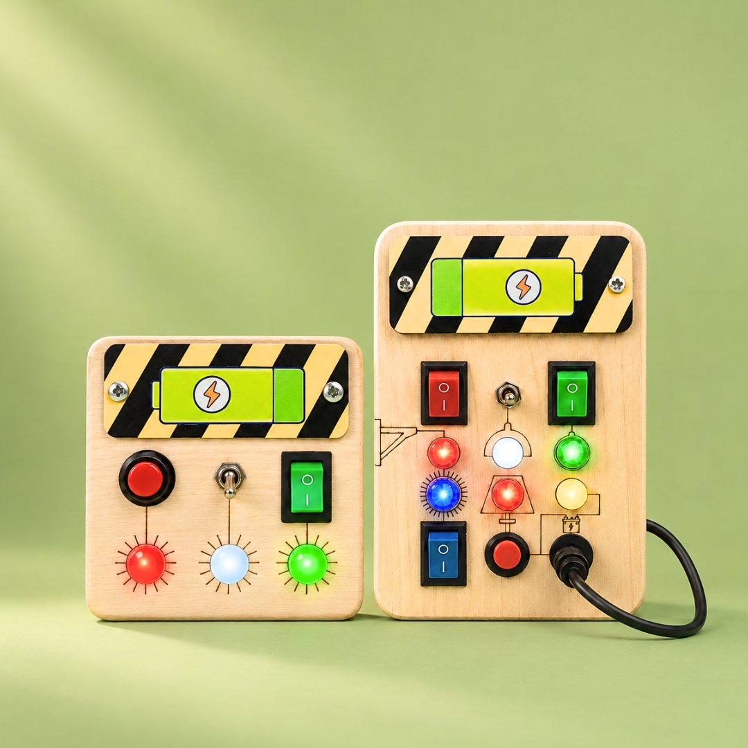 Montessori Spark Switch & Mini Switch Busy Board