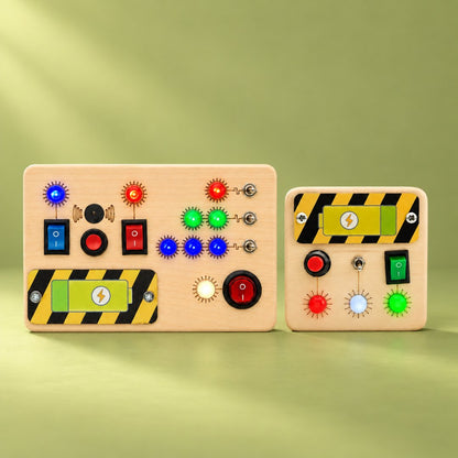 Montessori Toggle Play & Mini Switch Busy Board