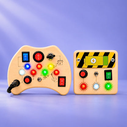Montessori Tinker Pad & Mini Switch Busy Board