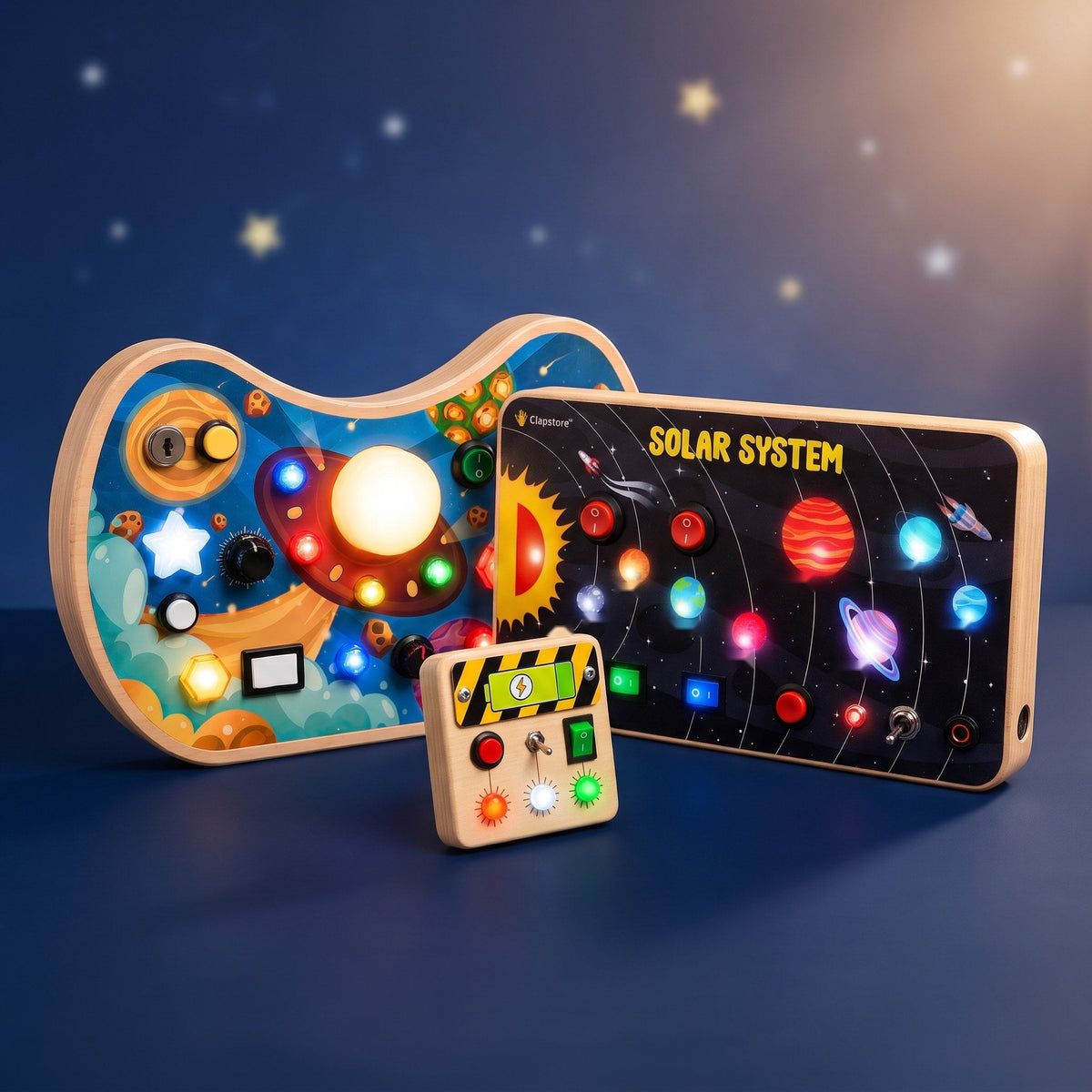 Little Astronaut Combo: Space Odyssey, Galaxy Explorer and Mini Switch busy boards