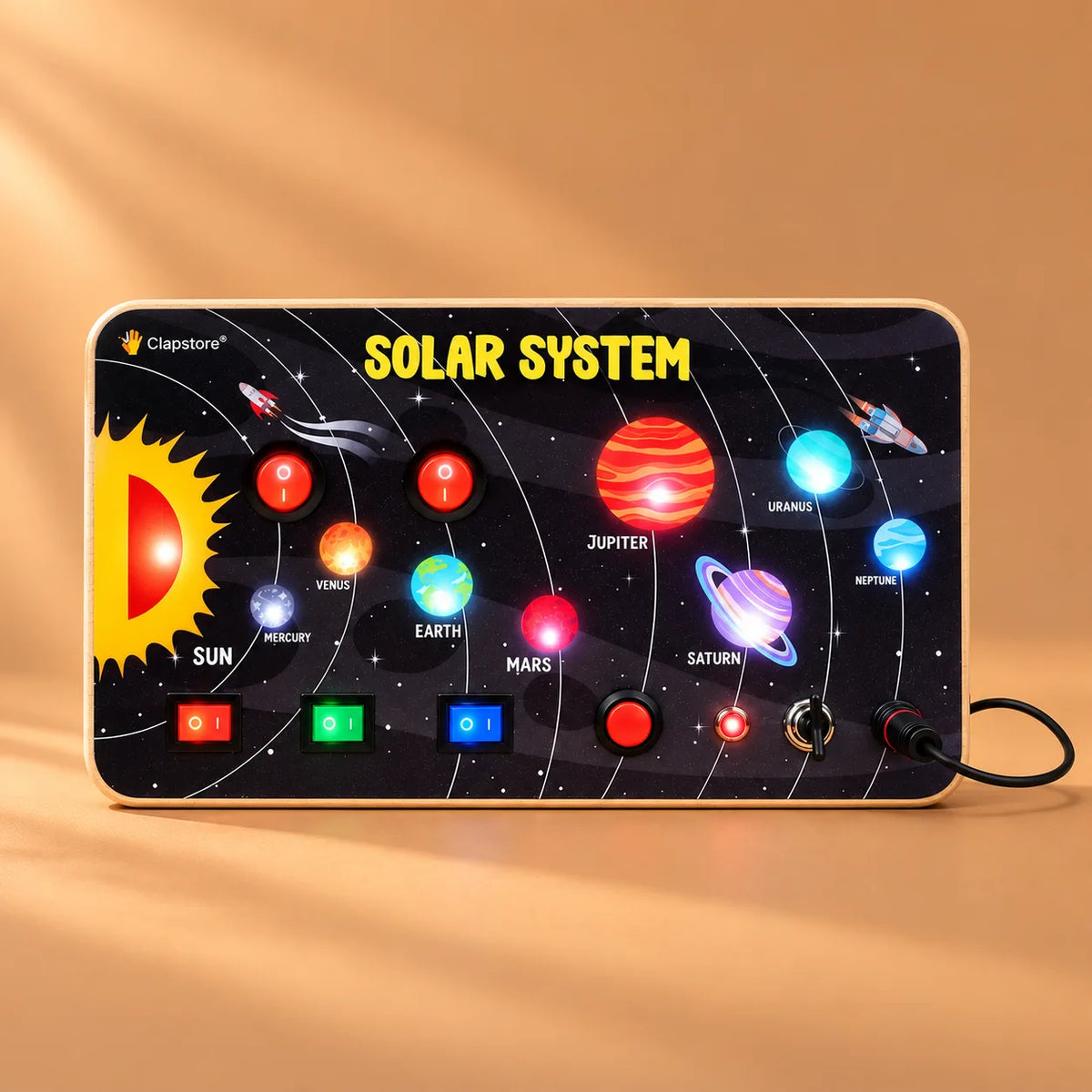Galaxy Explorer Montessori Busy Board V3 – STEM Toy for Curious Minds