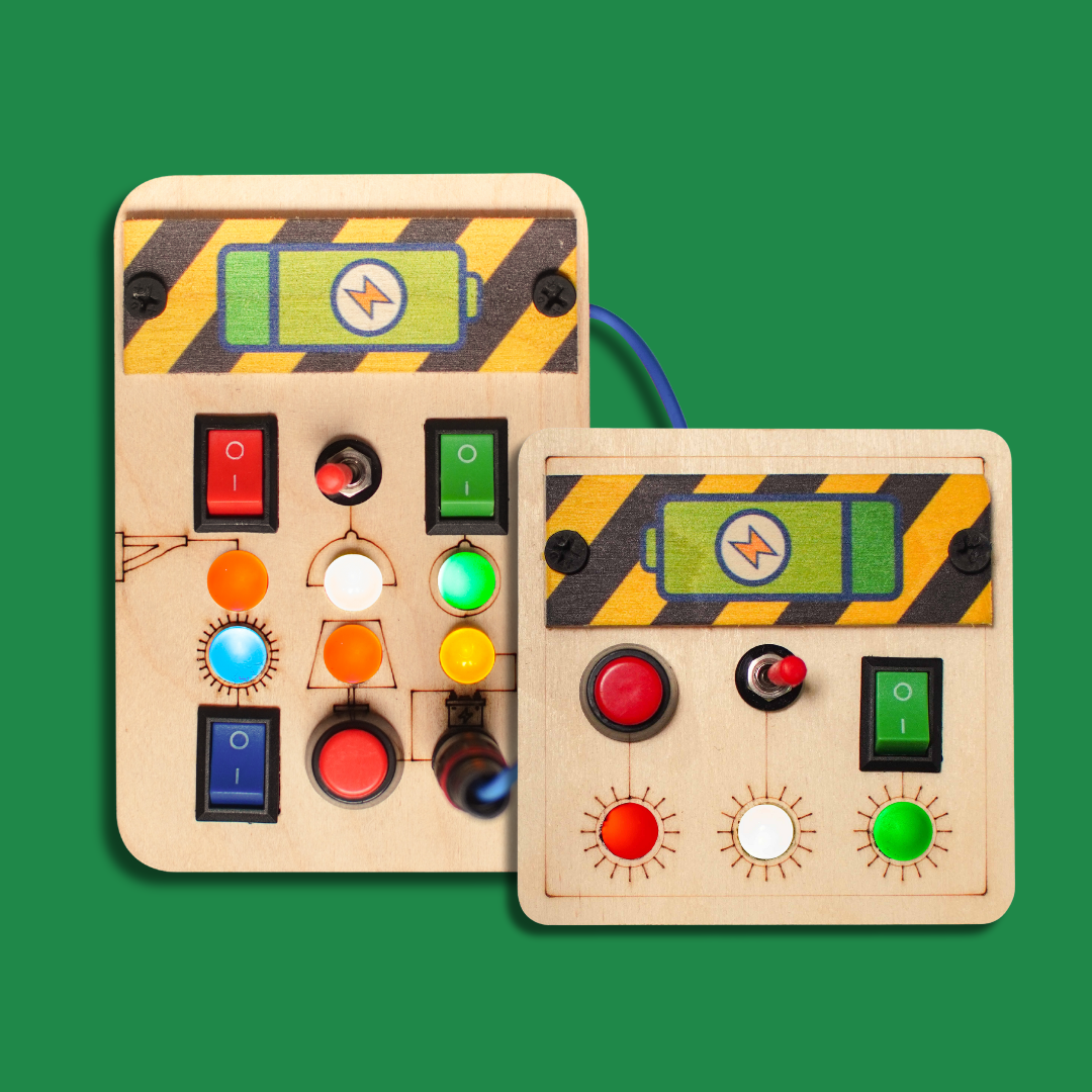 Montessori Spark Switch & Mini Switch Busy Board (Combo V1/V4)