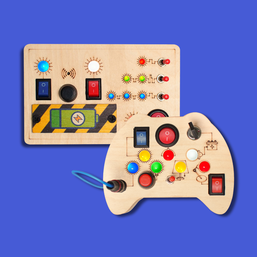 Montessori Toggle Play & Tinker Pad Busy Board (Combo V6/V2)