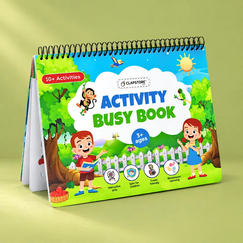 Activity Busy Book: Interactive Learning Binder for Toddlers & Preschoolers