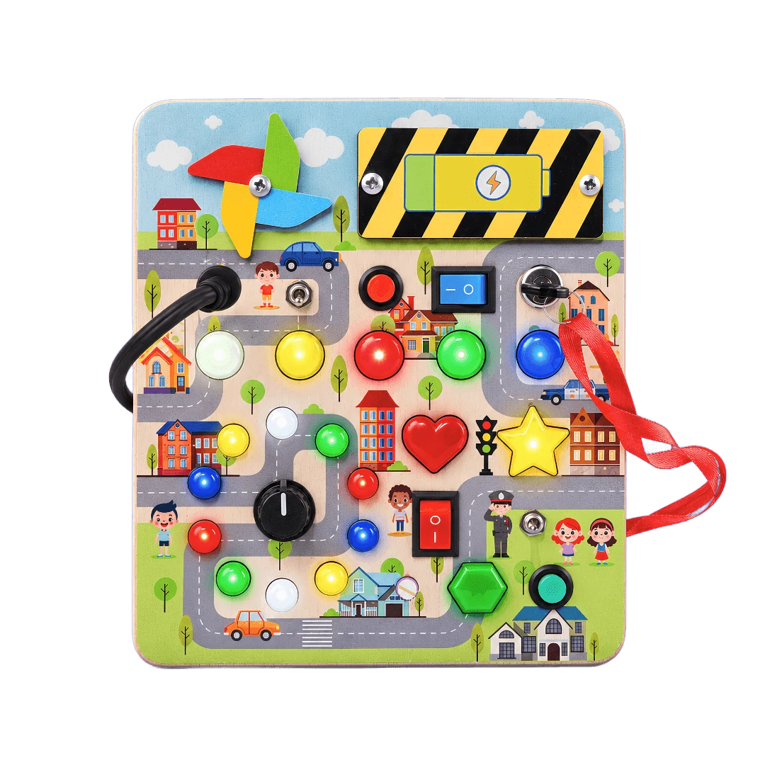 City Explorer busy board, front on