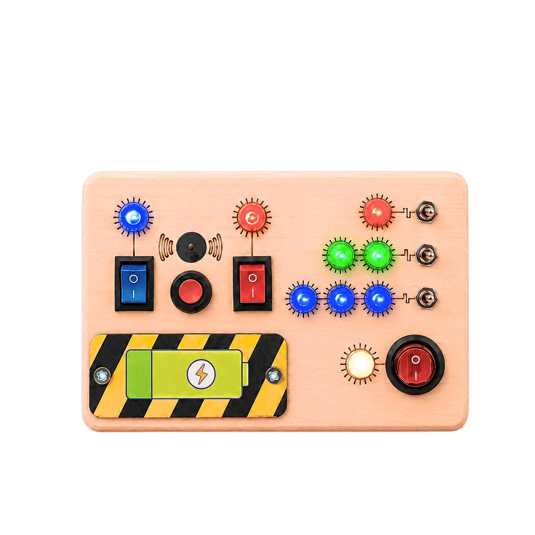 Toggle Play busy board, front on